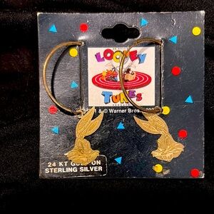 Warner Bros. Gold Looney Tunes Earrings